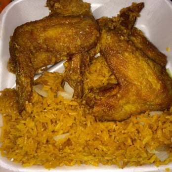 Top's China - Fried Chicken Wings with Onion Fried Rice - Chinese Near Me - High Point, North Carolina