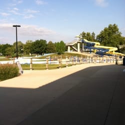 Sholem Aquatic Center - View of the slides & lazy river!