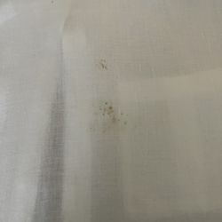 Continental Cleaners - Brown spots with tiny holes burnt through