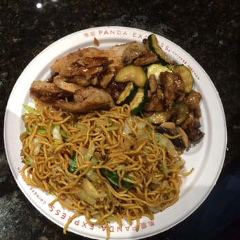 Panda Express - Teriyaki Chicken, Mushroom Chicken and noodles. - Chinese Near Me - Dinuba, California