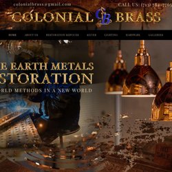 Wonderful Websites & SEO - Colonial Brass Website