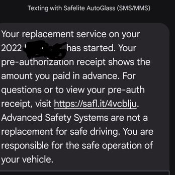 Safelite AutoGlass - Communication (Text) - Windshield Installation & Repair Near Me - Albuquerque, New Mexico
