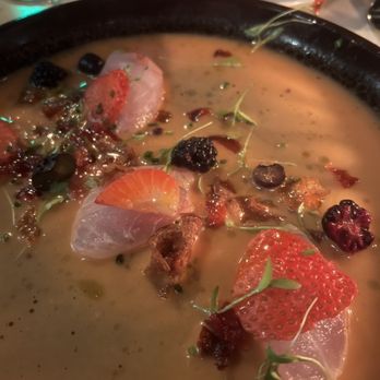 Ember Kitchen - Crudo (Fish of the day was kanpachi) - Latin American Near Me - Austin, Texas