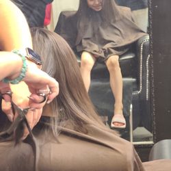 Red Door Salon - Emilyah was so happy with her new hair style.