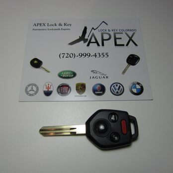 APEX Locksmith - Subaru car key replacement - Keys & Locksmiths Near Me - Denver, Colorado APEX Locksmith - Subaru car key replacement - Keys & Locksmiths Near Me - Denver, Colorado