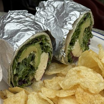 Ocean Beach Cafe - Veggie wrap comes with chips. The wrap is mostly lettuce. - Cafes Near Me - San Francisco, California Ocean Beach Cafe - Veggie wrap comes with chips. The wrap is mostly lettuce. - Cafes Near Me - San Francisco, California