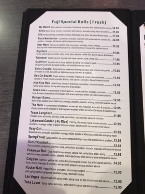 Menu photo 7 Fuji Sushi & Grill Houston, TX