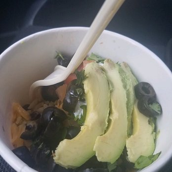 Cafe Yumm! - Mill Plain Crossing - Pic doesn't do justice but $8 medium bowl now only filled 1/4 with rice & 1/4 with toppings? Ripoff! Start stuffing bowls to the brim again! - Wraps Near Me - Vancouver, Washington