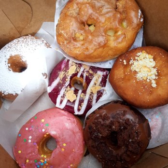 Doe Donuts - Some Aug/Sept flavs: Doe(classic), french toast (classic), apple almond fritter, Mac n Cheez, brownie batter, blueberry cheesecake - Donuts Near Me - Portland, Oregon Doe Donuts - Some Aug/Sept flavs: Doe(classic), french toast (classic), apple almond fritter, Mac n Cheez, brownie batter, blueberry cheesecake - Donuts Near Me - Portland, Oregon