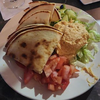 Knolls Restaurant - Hummus app on their happy hour menu - American Near Me - Long Beach, California