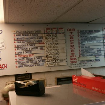 Torpedo Base - The menu - Sandwiches Near Me - Paterson, New Jersey