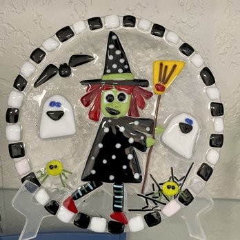Imagine Studios - Fused Glass class coming soon! Register to make this cute Halloween witch! Registration is online at www.imaginestudiosnwa.com. - Art Classes Near Me - Rogers, Arkansas Imagine Studios - Fused Glass class coming soon! Register to make this cute Halloween witch! Registration is online at www.imaginestudiosnwa.com. - Art Classes Near Me - Rogers, Arkansas