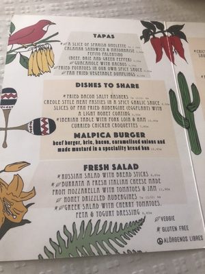 Menu photo 2 Malpica Madrid, M