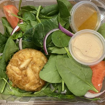 Nico's Pier 38 - Crab Cake Salad - Seafood Near Me - Honolulu, Hawaii Nico's Pier 38 - Crab Cake Salad - Seafood Near Me - Honolulu, Hawaii