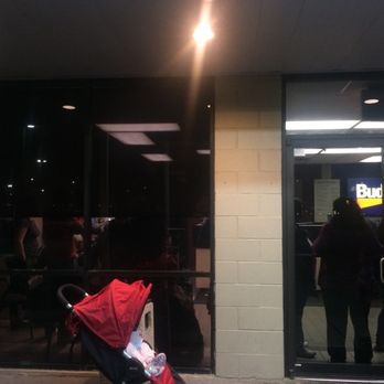 Budget Rent a Car - Line that circles around entire office and out the back door. - Car Rental Near Me - Houston, Texas