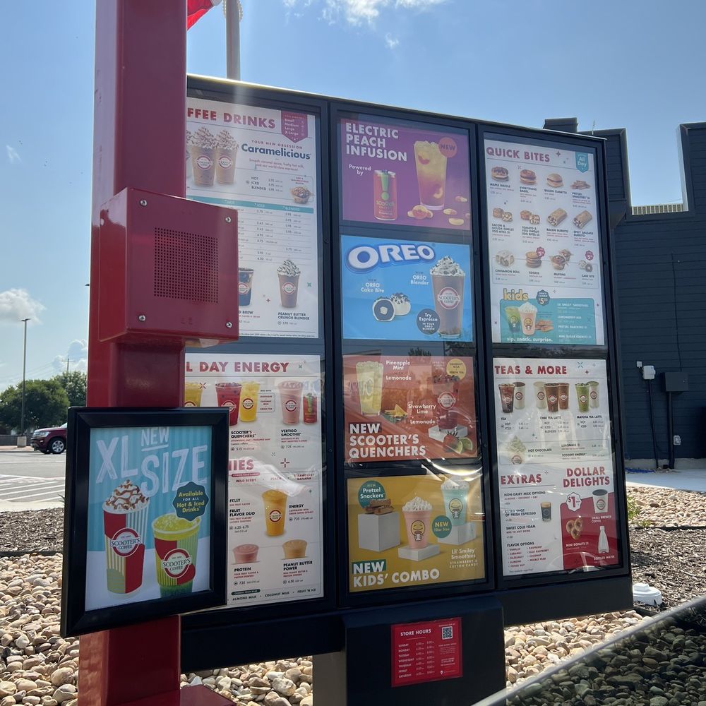 Scooter's Coffee - Drive thru - Coffee & Tea Near Me - Cibolo, Texas Scooter's Coffee - Drive thru - Coffee & Tea Near Me - Cibolo, Texas