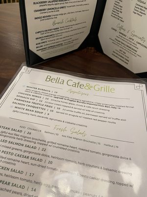 Menu photo 1 Bella Cafe and Grille Lexington, KY Menu photo 1 Bella Cafe and Grille Lexington, KY