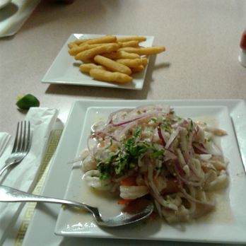 Venus Bar & Restaurant - Ceviche Mixto Peruano with yucca fries - Seafood Near Me - Passaic, New Jersey