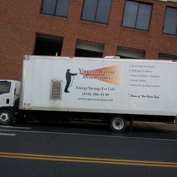 Virginia Foam Insulators - One of our 24' Box Trucks. Each truck houses its own generator for power, spray foam machine, chemicals, and 300' of hose to... - Home Energy Auditors Near Me - Madison Heights, Virginia Virginia Foam Insulators - One of our 24' Box Trucks. Each truck houses its own generator for power, spray foam machine, chemicals, and 300' of hose to... - Home Energy Auditors Near Me - Madison Heights, Virginia