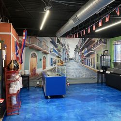 El Coqui Restaurant - Inside wall painting