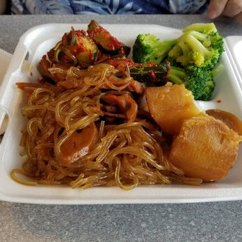 Family BBQ - Vegetarian plate. - Korean Near Me - Honolulu, Hawaii