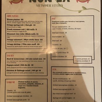 Nón Lá - Menu (1/2) as of 3/13/26 - Vietnamese Near Me - New York, New York Nón Lá - Menu (1/2) as of 3/13/26 - Vietnamese Near Me - New York, New York