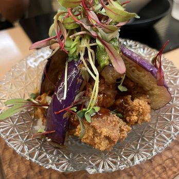 Mensho Ramen - Chicken karaage with eggplant - Ramen Near Me - Mesa, Arizona Mensho Ramen - Chicken karaage with eggplant - Ramen Near Me - Mesa, Arizona