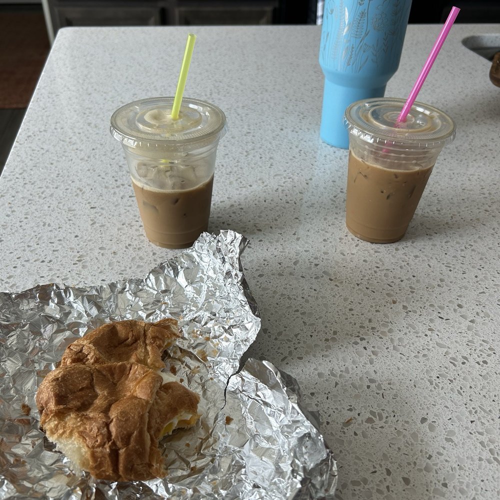 Stockyard Coffee - Shaken espresso lattes and bacon egg and cheese croissant - Coffee & Tea Near Me - Jarrell, Texas