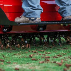 Brad's Lawn Care - Benefits include:

Reduced soil compaction 

Can help smooth out turf surface

Aids in the reduction of thatch-related proble...