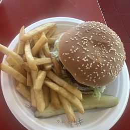 Number three sassy cheese with french fries, and grilled in Number three sassy cheese with french fries, and grilled in