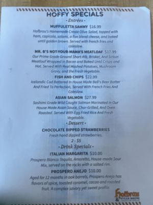 Menu photo 7 Hofbrau Interlochen, MI
