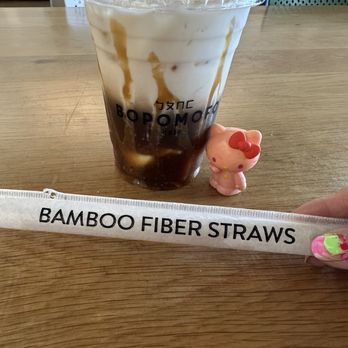 Bopomofo Cafe - Cool straws!! It doesn't fall apart like paper straws - Sandwiches Near Me - San Diego, California