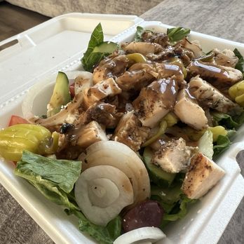 Badda Bing's Italian Beef & Sausage - Large Mediterranean Salad - Fast Food Near Me - New Lenox, Illinois Badda Bing's Italian Beef & Sausage - Large Mediterranean Salad - Fast Food Near Me - New Lenox, Illinois