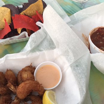 Schooner Wharf Bar - Coconut shrimp and nachos with salsa - Seafood Near Me - Key West, Florida Schooner Wharf Bar - Coconut shrimp and nachos with salsa - Seafood Near Me - Key West, Florida