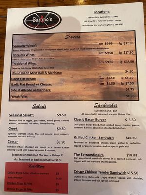 Menu photo 5 Burano’s Scarborough, ME