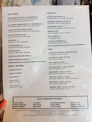 Menu photo 3 Chao Honolulu, HI