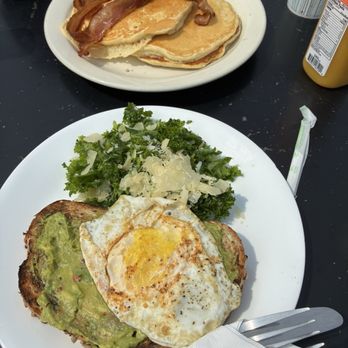 Bread and Butter Kitchen - Avocado toast needed more avocado and the egg was overcooked but the kale salad was great! - Breakfast & Brunch Near Me - Annapolis, Maryland