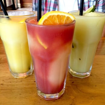 Aqui Cal-Mex - Left: paradise swirl Middle: sunrise swirl (so good) Right: avocado swirl - Mexican Near Me - Campbell, California Aqui Cal-Mex - Left: paradise swirl Middle: sunrise swirl (so good) Right: avocado swirl - Mexican Near Me - Campbell, California