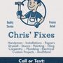 Chris' Fixes