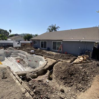 Brian's Pool Plastering - Overall - midway through the project. - Pool & Hot Tub Service Near Me - Buena Park, California Brian's Pool Plastering - Overall - midway through the project. - Pool & Hot Tub Service Near Me - Buena Park, California