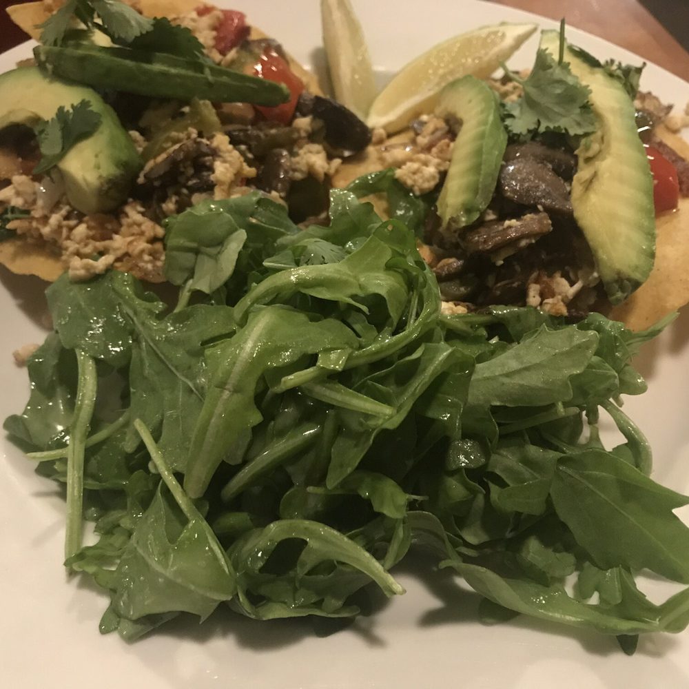 Open City - Vegan tostadas with arugula salad - American Near Me - Washington, DC, District of Columbia