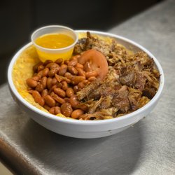 Rincon Tropical - Mofongo bowl with pernil / roasted pork