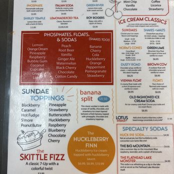 Norm's Soda Fountain - Soda and shake menu - American Near Me - Kalispell, Montana