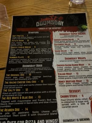 Menu photo 1 Doomsday Brewing Company Washougal, WA Menu photo 1 Doomsday Brewing Company Washougal, WA
