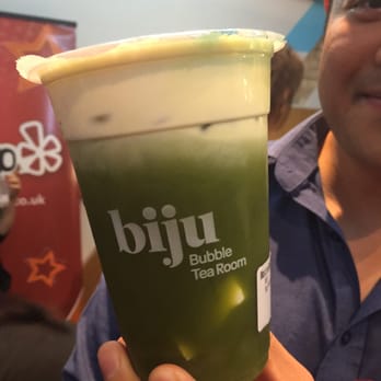 Biju Bubble Tea Room - Matcha mousse tea - Coffee & Tea Near Me - London, XGL Biju Bubble Tea Room - Matcha mousse tea - Coffee & Tea Near Me - London, XGL