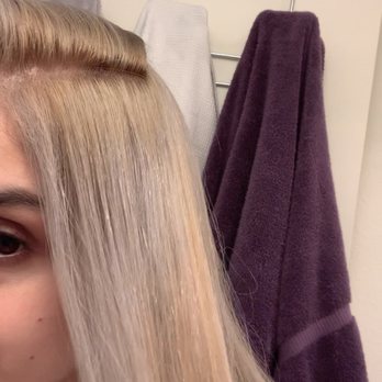 Strands Hair Studio - What I came in with (done at a different salon) - Hair Salons Near Me - Corona Del Mar, California Strands Hair Studio - What I came in with (done at a different salon) - Hair Salons Near Me - Corona Del Mar, California