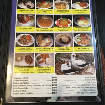Galapagos Deli & Restaurant - menu - Latin American Near Me - Hackensack, New Jersey