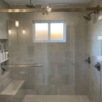 Woodcliff Builders - a walk in shower with a bench - General Contractors Near Me - Campbell, California Woodcliff Builders - a walk in shower with a bench - General Contractors Near Me - Campbell, California