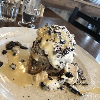 Untoasted - Cookie dough bread pudding french toast. Amazing! It tasted like it had ice cream on top - Breakfast & Brunch Near Me - Hallandale Beach, Florida