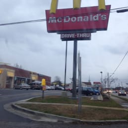 a mcdonald's drive thru sign